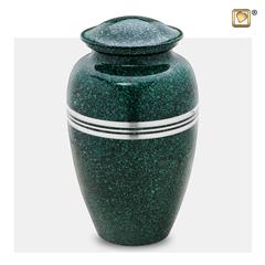 Classic urn speckled Emerald and Bru
