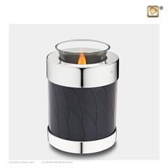 Tealight urn Midnight&Pol silver
